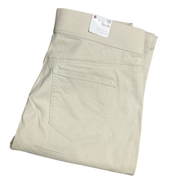 Gloria Vanderbilt Women's Cropped Pants Beige Slimming Effect Size 10 NWT - Picture 6 of 11